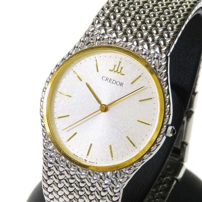 セイコー クレドール 3針 腕時計 QZ 7771-6050 稼働品 SEIKO（セイコー） 7771-6050 クレドール 腕時計 ステンレススチール