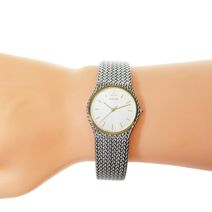 セイコー クレドール 3針 腕時計 QZ 7771-6050 稼働品 美品】SEIKO セイコー クレドール 18KTベゼル クォーツ【7771-6050