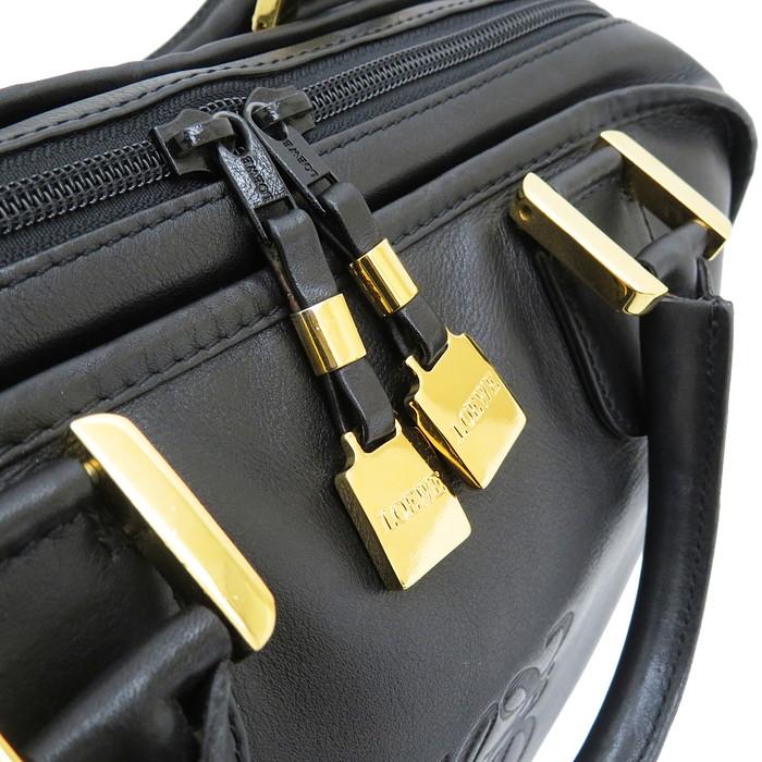 LOEWE LOEWE/ロエベ アマソナ32 ハンドバッグ レザー ブラック LOEWE LOEWE/ロエベ アマソナ32 ハンドバッグ レザー ブラック