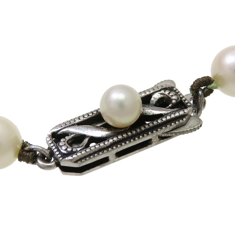 MIKIMOTO（ミキモト） アコヤ真珠 5.5〜6.0mm ネックレス シルバー