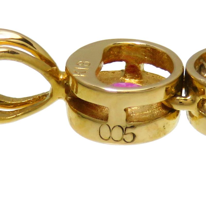 ルビー/サファイア/エメラルド ダイヤモンド 0.05ct ペンダントトップ 