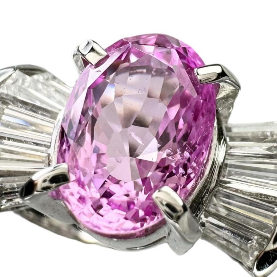 最終特価品 11号 ピンクサファイア 2.57ct ダイヤモンド計 0.52ct 