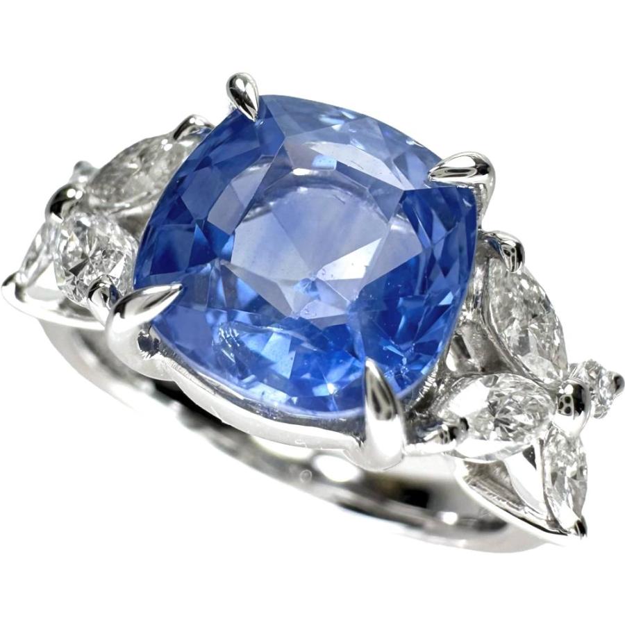 最終特価品 11号 スリランカ産非加熱サファイア 3.85ct ダイヤモンド 