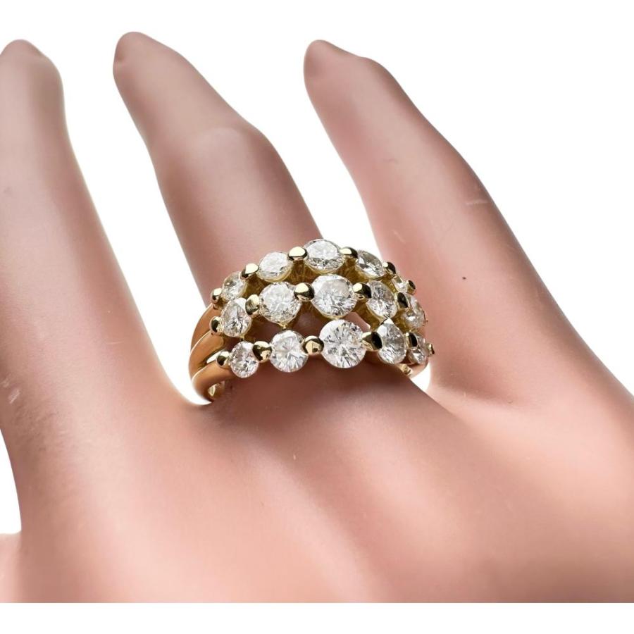 K18 ダイヤモンド リング 7.1g 約13号 2ct