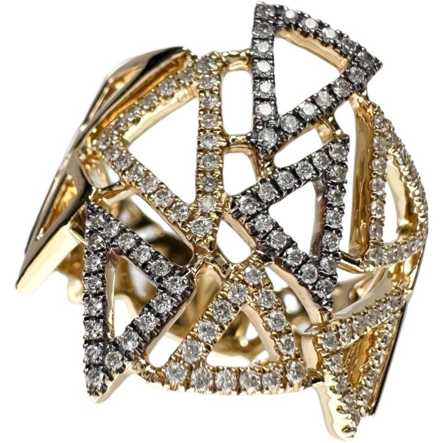 12号 デザイン ダイヤモンド 計0.31ct リング・指輪 K18YGイエロー 