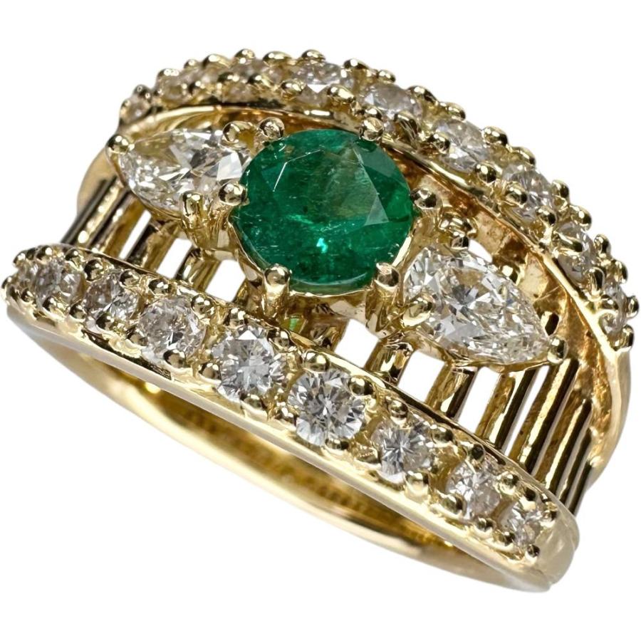 エメラルド 0.415ct ダイヤ ダイヤモンド 0.104ct ペンダント トップ  