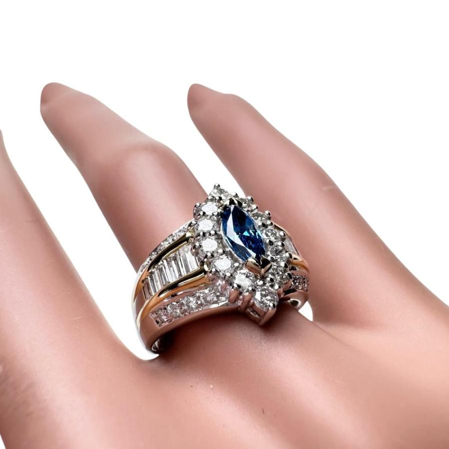 最終特価品 12号 トリートメントダイヤモンド 0.383ct 他ダイヤ計1.30 