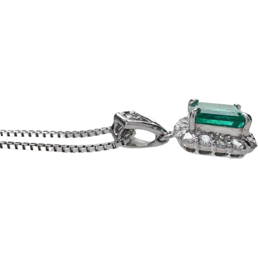 エメラルド ダイヤモンド　プラチナネックレス　Pt900/Pt850 PT850/900エメラルド/ダイヤモンドネックレス | VERITEOnline