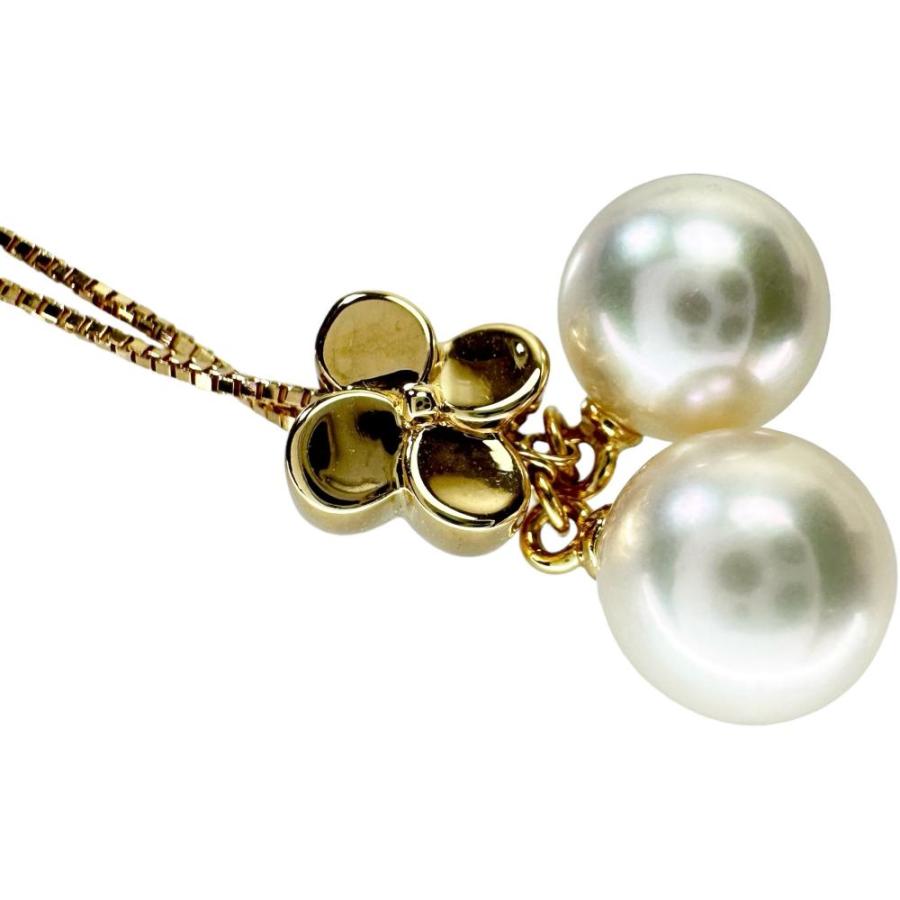 最終特価品TASAKI/タサキ アコヤ真珠（パール）7.3mm ネックレス K18 