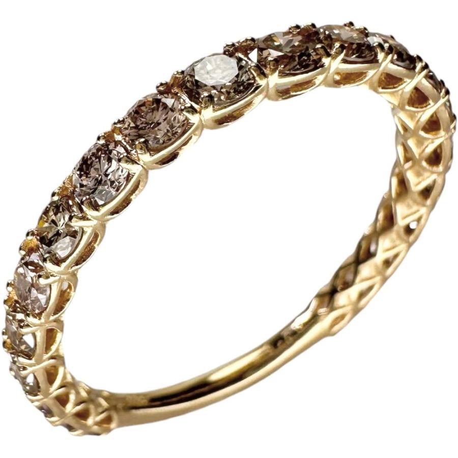 15号 ほぼフルサークル ダイヤモンド 計1.00ct リング・指輪 K18 