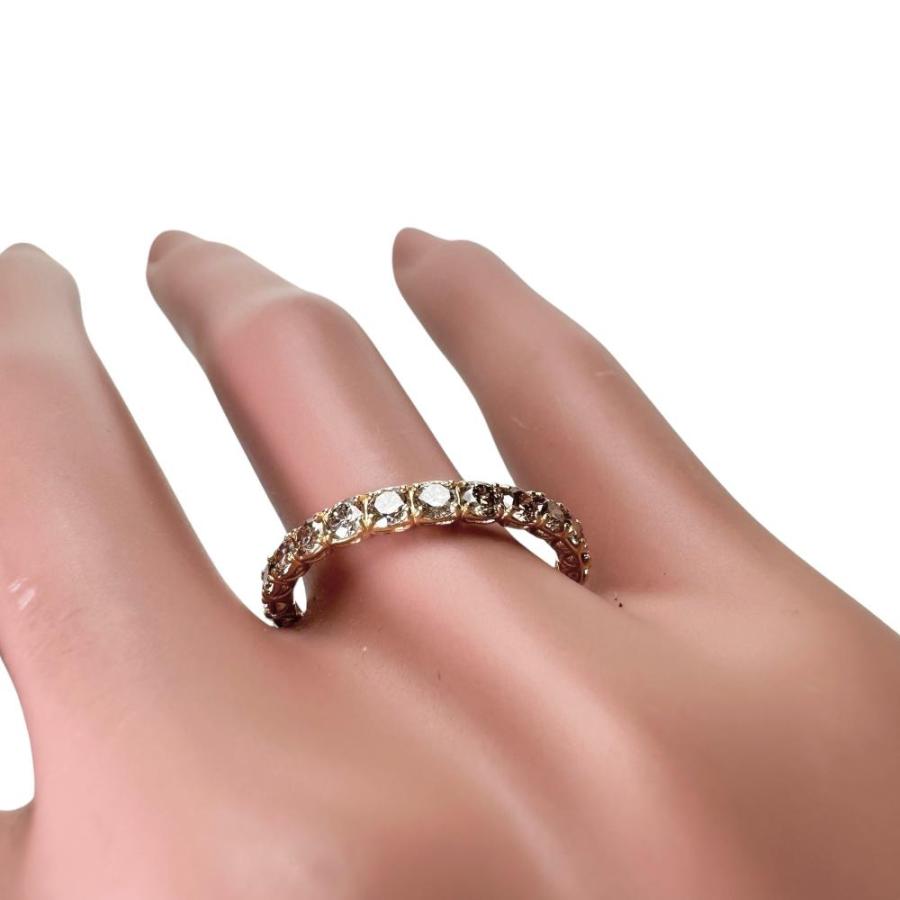 15号 ほぼフルサークル ダイヤモンド 計1.00ct リング・指輪 K18 