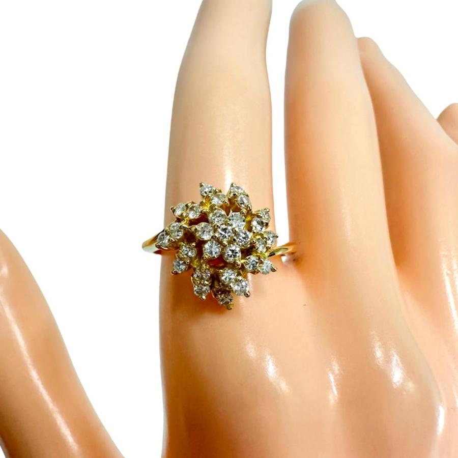 11.5号 ダイヤモンド 計0.48ct リング・指輪 K18ゴールド 3.6g 