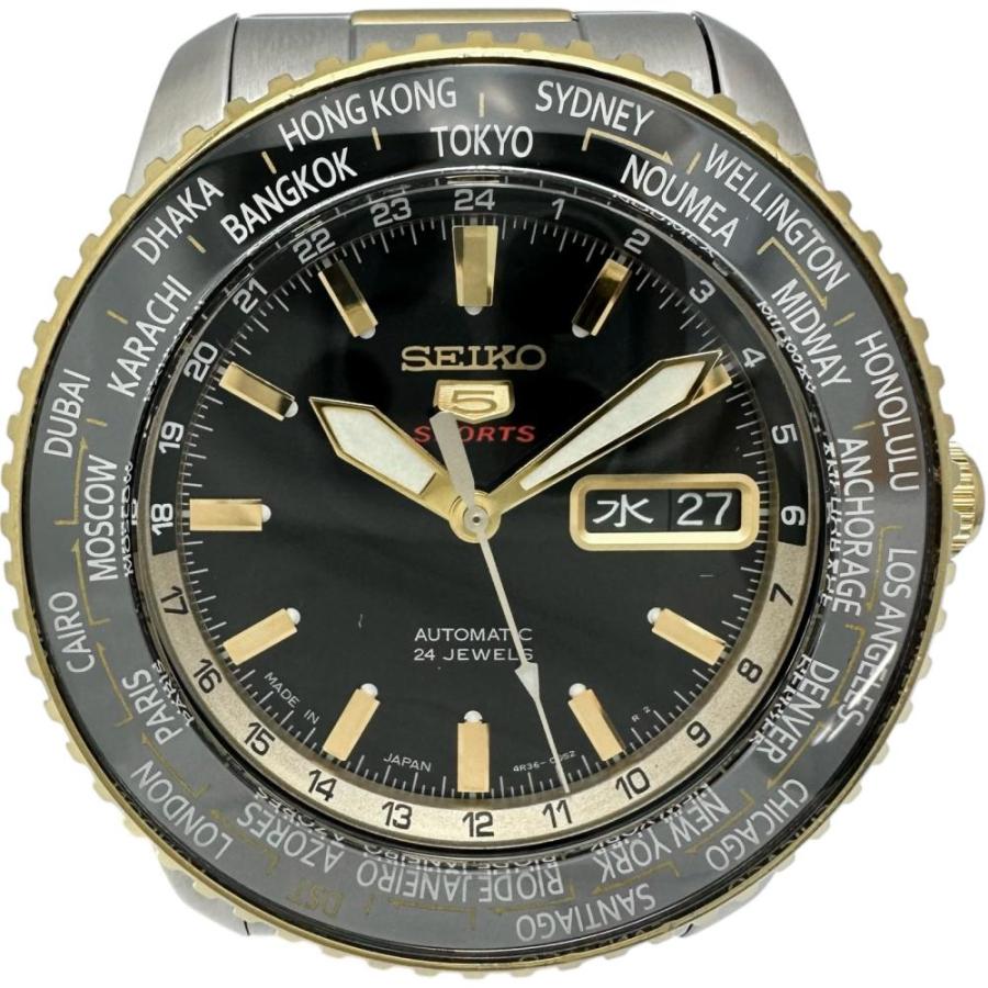 SEIKO（セイコー） 5スポーツ 裏スケ 4R36-00G0 腕時計 ステンレス