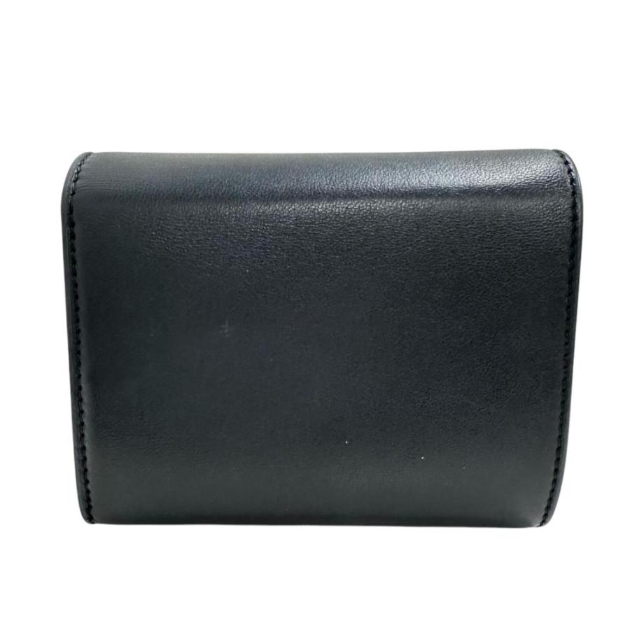 CELINE CELINE/セリーヌ トリンオフ 三つ折り財布 レザー 黒 CELINE CELINE/セリーヌ トリンオフ 三つ折り財布 レザー 黒