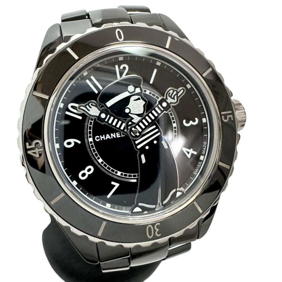 CHANEL（シャネル） J12 H7609 ラ パウザ限定 裏スケ 腕時計/黒