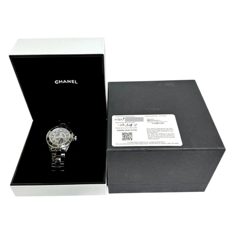CHANEL（シャネル） J12 H7609 ラ パウザ限定 裏スケ 腕時計/黒