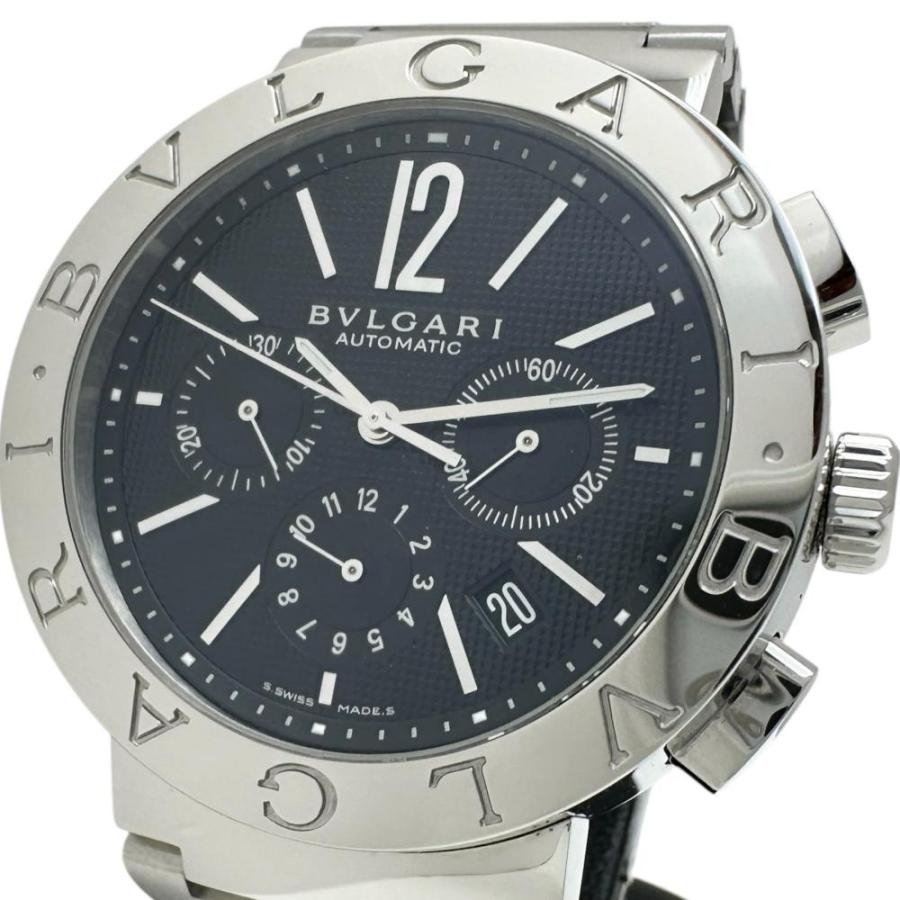 BVLGARI シルバー ブラック文字盤 時計 BVLGARI シルバー ブラック文字盤 時計