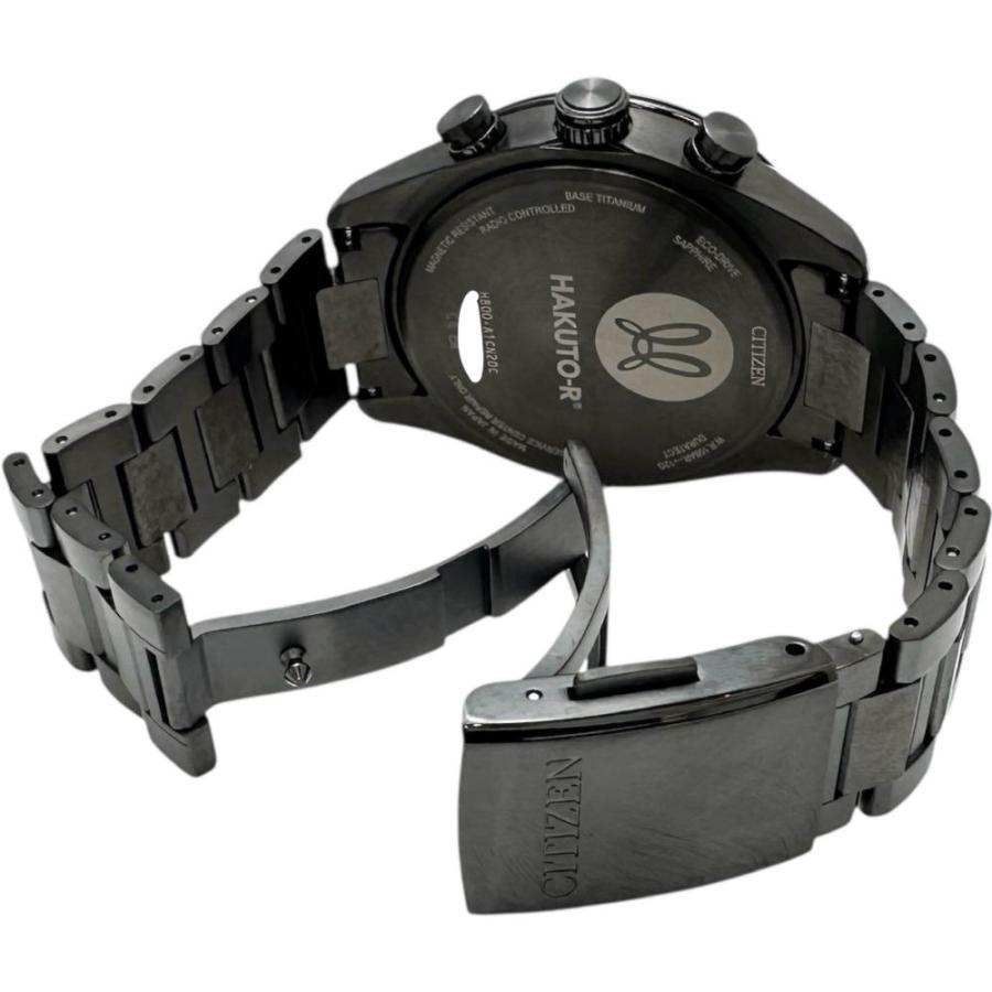 CITIZEN/シチズン AT8287-62E/H800-A1CN20C アテッサ HAKUTO-Rコラボ 2900本限定 腕時計 チタン ソーラー電波 グレー文字盤 メンズの画像