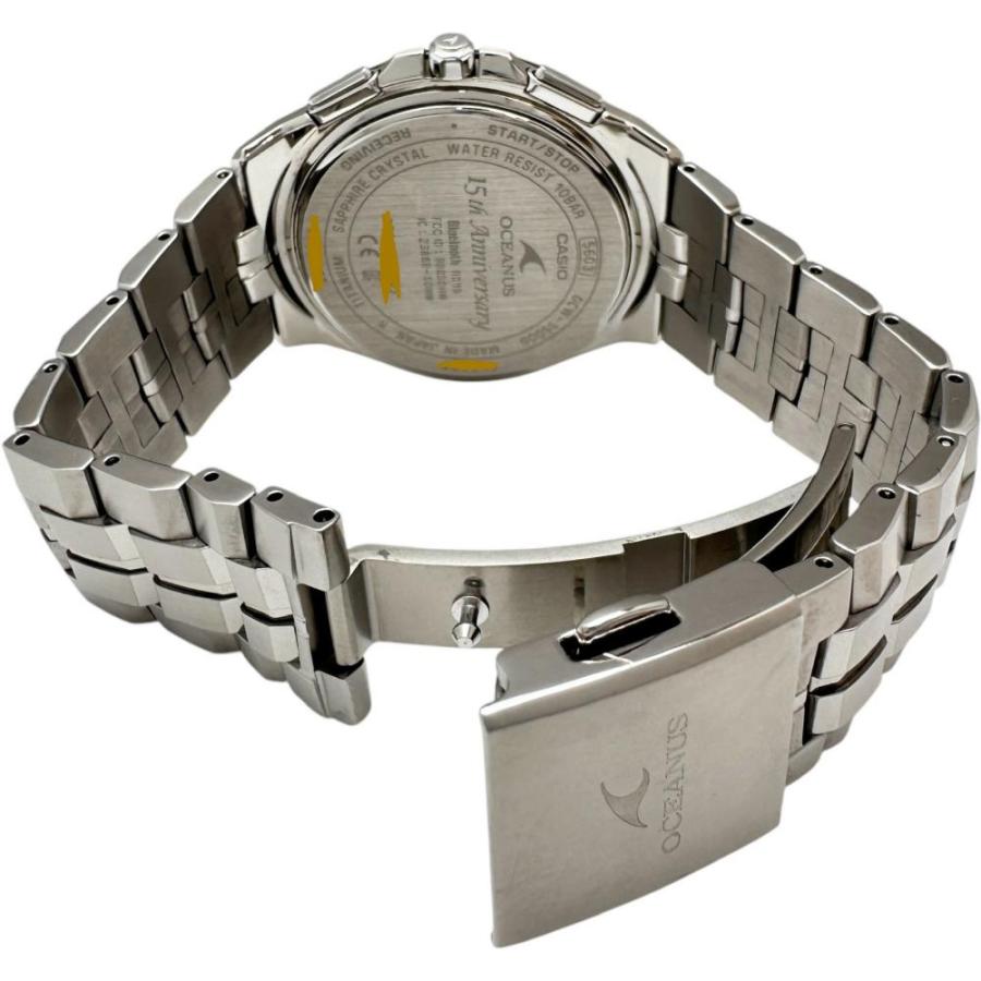 稼働 美品 CASIO カシオ オシアナス 電波ソーラー 腕時計 箱付き オシアナス マンタ OCW-S340-1AJF レディース 電波 ソーラー チタン