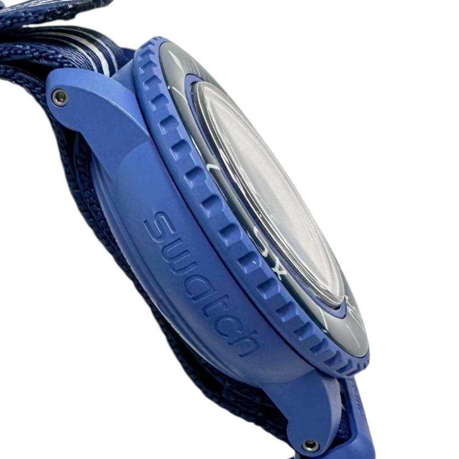 Swatch/スウォッチ スキューバ フィフティファゾム ブルー SO35A100 ブランパンコラボ 腕時計 プラスチック/ナイロン 自動巻き メンズの画像