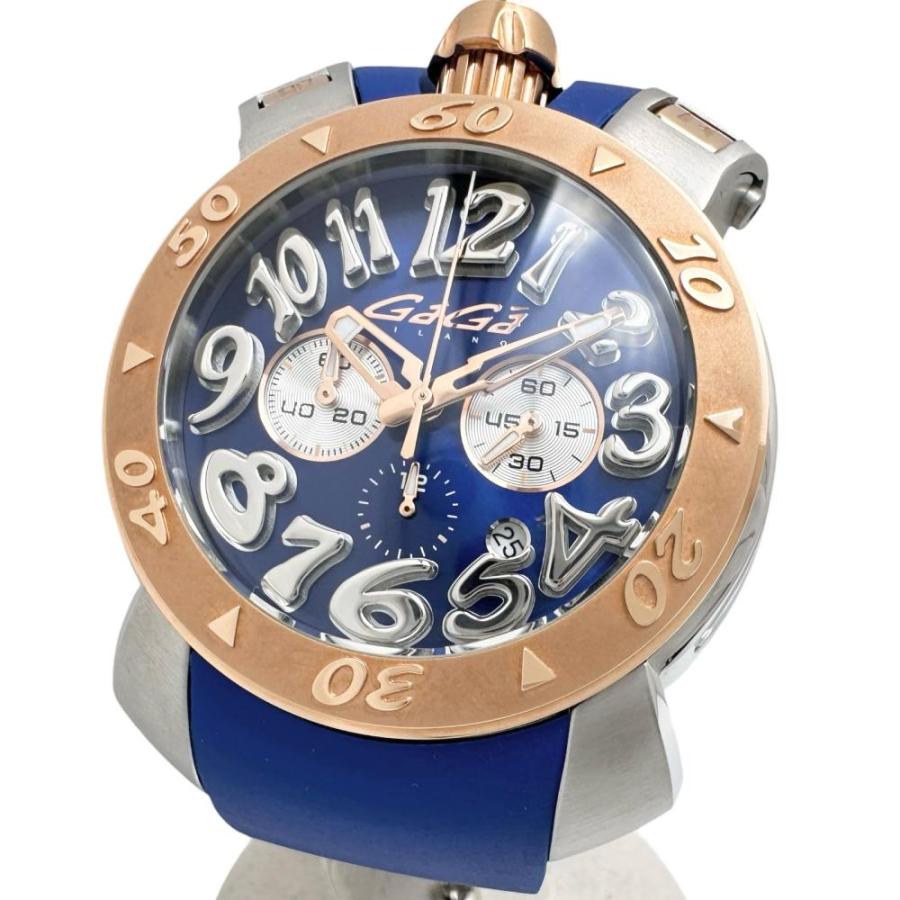 Gaga Milano/ガガミラノ 8015 マヌアーレ48 バッテリー交換済 腕時計 