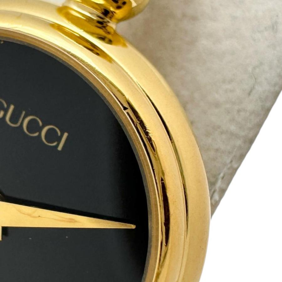 GUCCI（グッチ） 2700.2.L バングル 腕時計 GP クオーツ ブラック文字