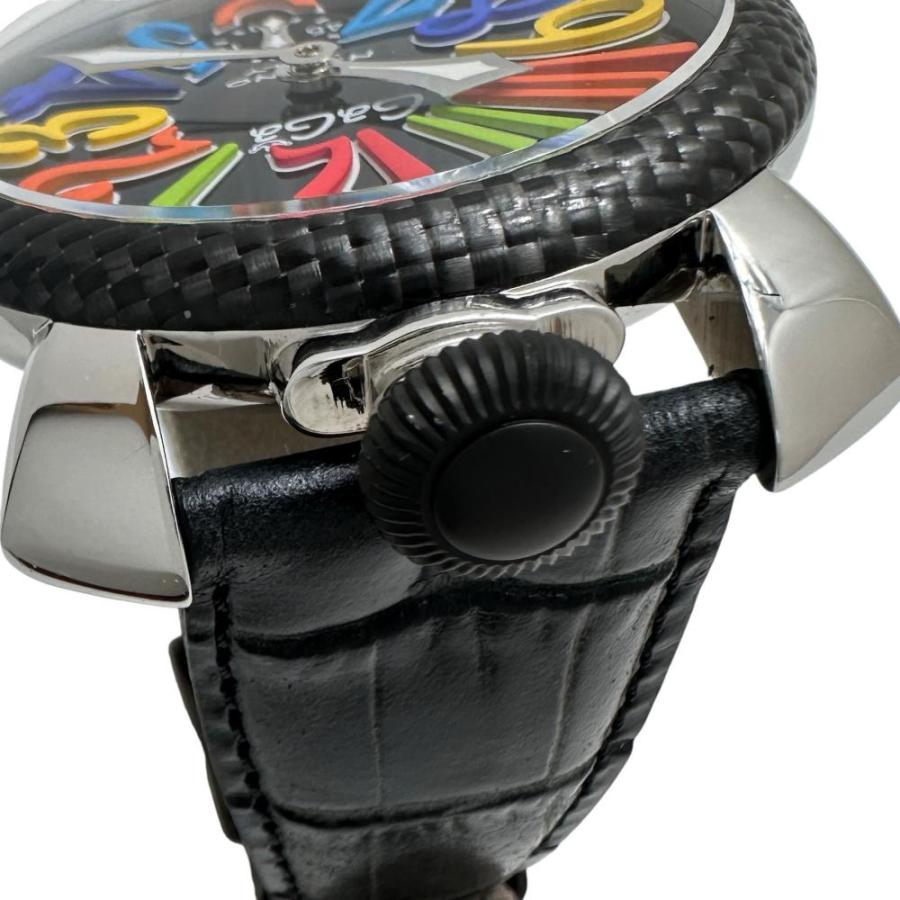 美品✨ガガミラノ GaGaMILANO マヌアーレ 手巻き 腕時計 5016.8 Gaga Milano/ガガミラノ マヌアーレ 5015 スケルトン 腕時計