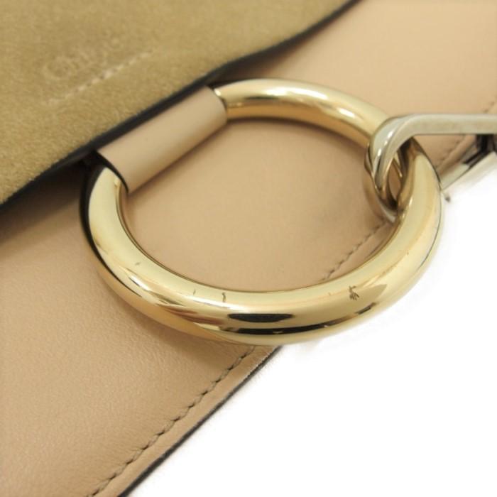 Chloe Chloe/クロエ フェイスモール ショルダーバッグ/レザー/スエード 
