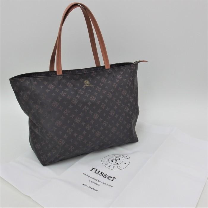 【美品】russet ラシット PALETTE レザー トートバッグ 大容量 russet russet/ラシット パレットトートバッグL RUZ1091121A0004