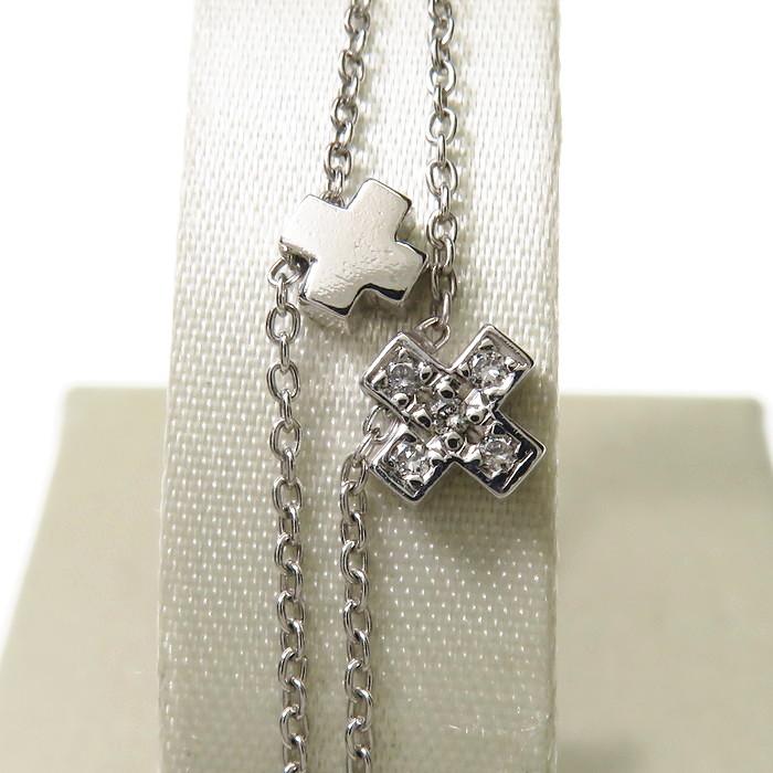 STAR JEWELRY/スタージュエリー 十字 クロス ダイヤモンド 計0.04ct