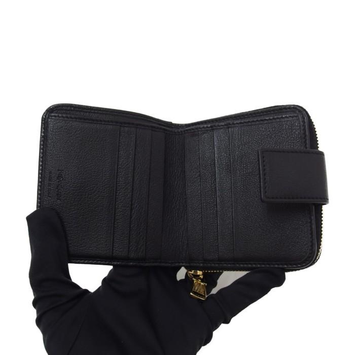 SAINT LAURENT/サンローラン MRT352906Y 二つ折り財布 レザー 黒