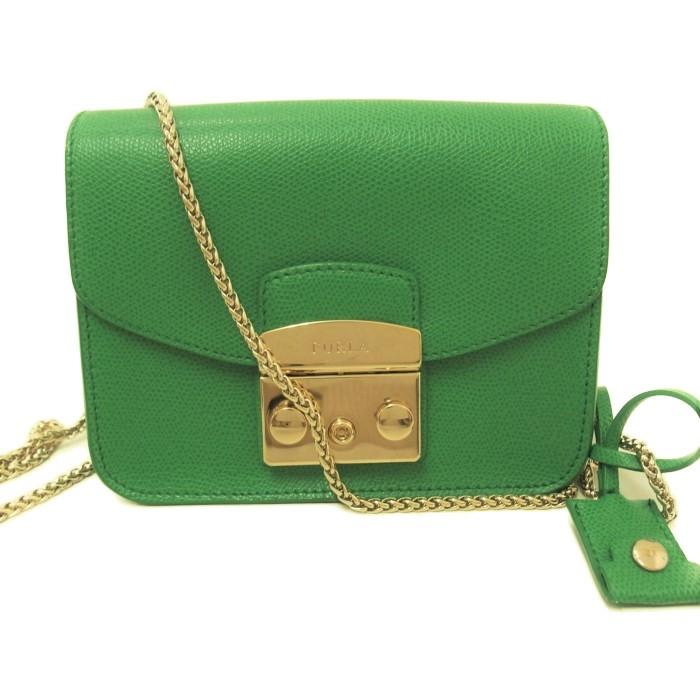 Furla/フルラ メトロポリス チェーン ショルダーバッグ レザー 