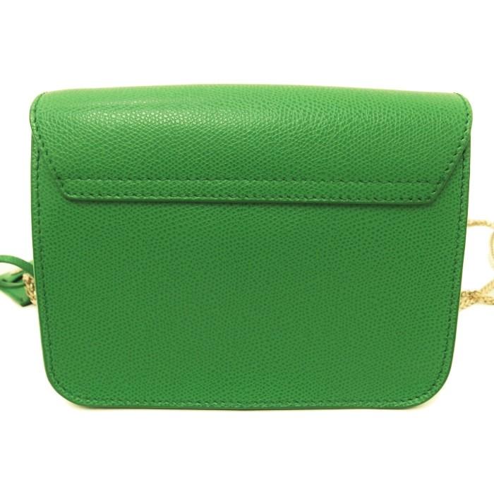 極美品✨フルラ メトロポリス ショルダーバッグ レザー チェーン グリーン FURLA（フルラ） メトロポリス チェーン ショルダーバッグ レザー
