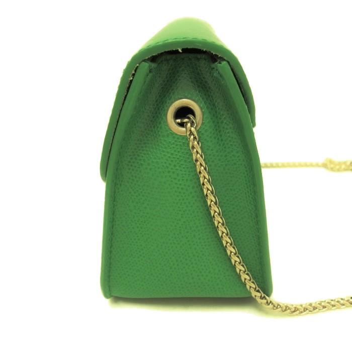 極美品✨フルラ メトロポリス ショルダーバッグ レザー チェーン グリーン FURLA（フルラ） メトロポリス チェーン ショルダーバッグ レザー