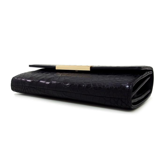 toukagen/トウカゲン】マットクロコ 長財布 クロコダイル ブラック 