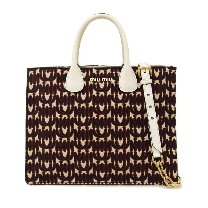 miu miu（ミュウミュウ） 5BG156 2WAY ショルダー ハンドバッグ レザー 