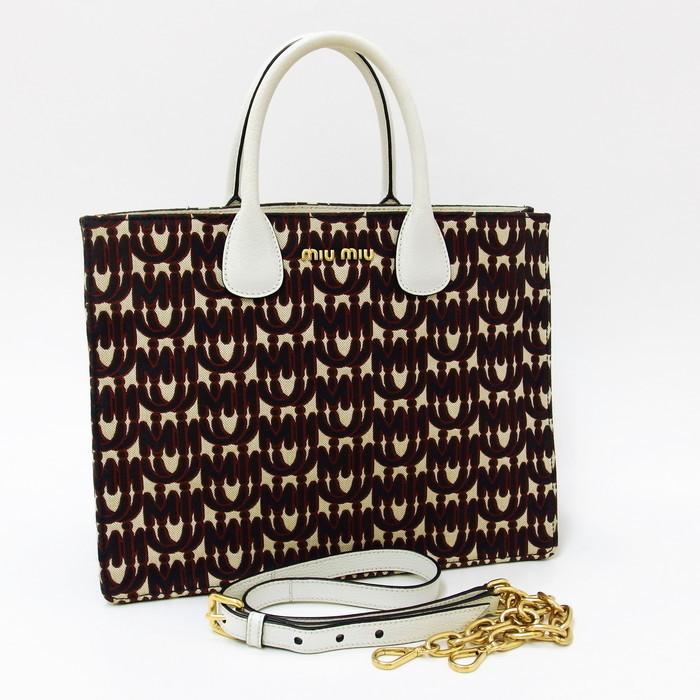 miu miu（ミュウミュウ） 5BG156 2WAY ショルダー ハンドバッグ レザー