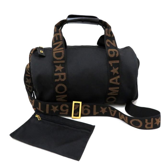 FENDI FENDI/フェンディ ポーチ付き ロゴ ボストンバッグ FENDI FENDI/フェンディ ポーチ付き ロゴ ボストンバッグ