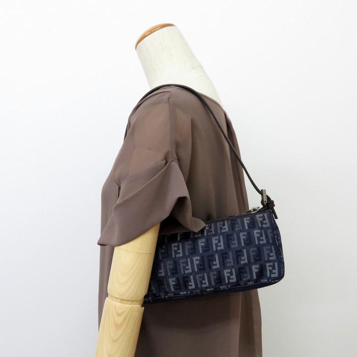 FENDI（フェンディ） 8BR249 ズッキーノ ハンドバッグ デニム