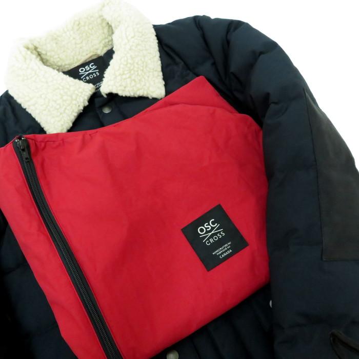 83D5092 【OSC CROSS オーエスシークロス】 ダウンジャケット ナイロン