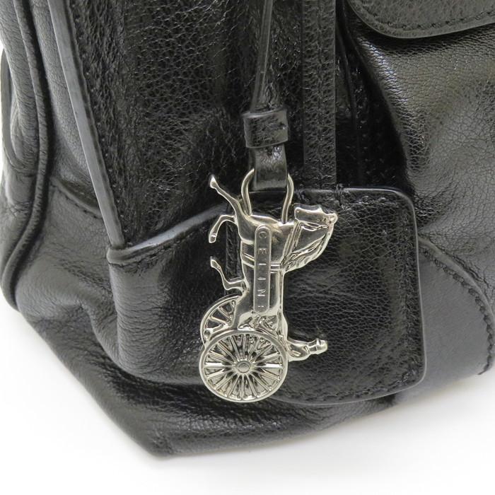 CELINE（セリーヌ） ブギーバッグ ハンドバッグ レザー ブラック