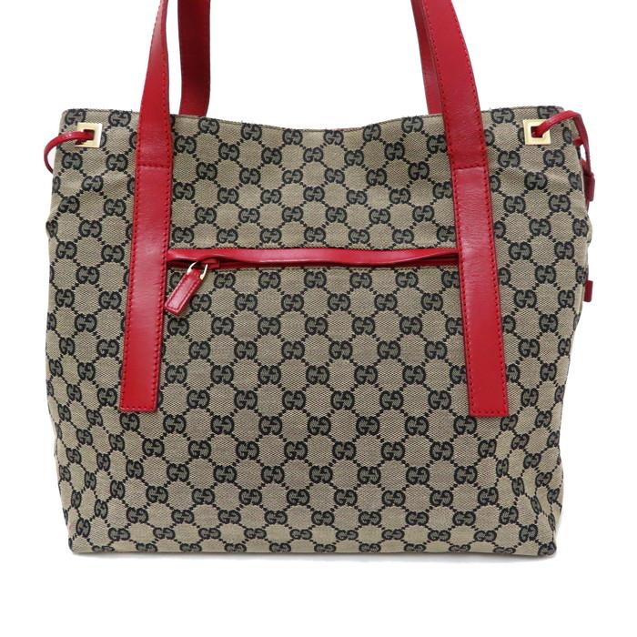 GUCCI（グッチ） 019 0493 トートバッグ GGキャンバス/レザー レッド 