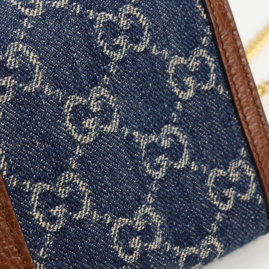 GUCCI グッチ/GGデニムジャッキー1961チェーンウォレット/652681/041*/SAランク/18【中古】 GUCCI（グッチ） GGデニム ジャッキー1961 チェーン ウォレット 長財布