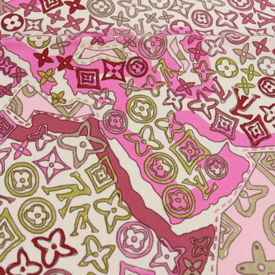 LOUIS VUITTON ルイヴィトン カレモノグラムマップスカーフ