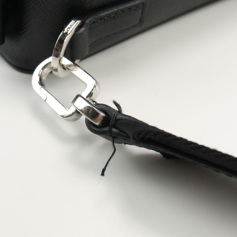 プラダ PRADA サフィアーノ ブリック レザー2WAYショルダーバッグ 黒 サフィアーノレザー 【64578】 PRADA（プラダ） バッグ メンズ PRADA 2WAY ブリック サフィアーノ