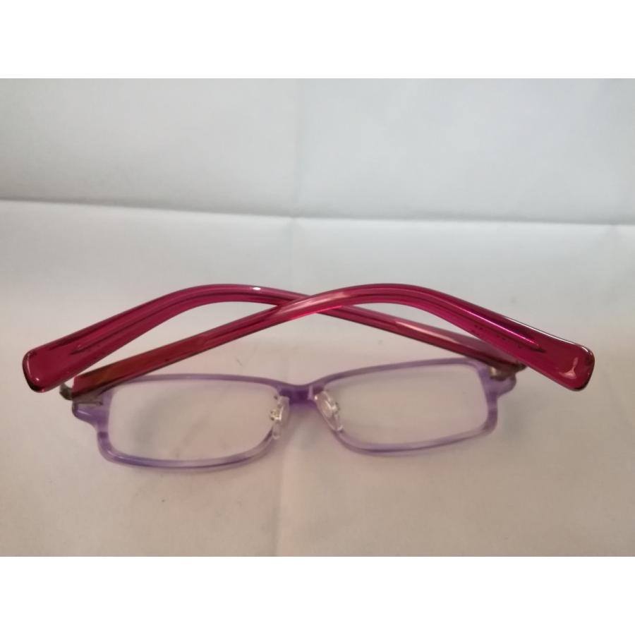 マスナガ メガネフレーム3713 55-15 紫色＆エンジ色 クリングスパット  