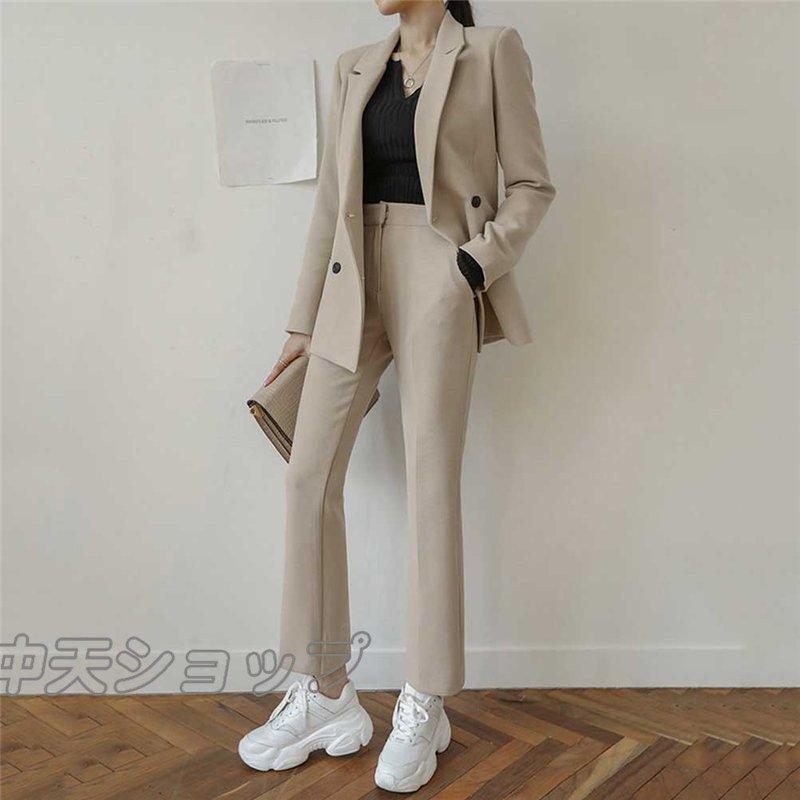 クリアランスセール 韓国流行り新作 パンツスーツ レディースパンツスーツ 2点セット 店長大暴走 クリアランスsale Smarttmoney Com Br
