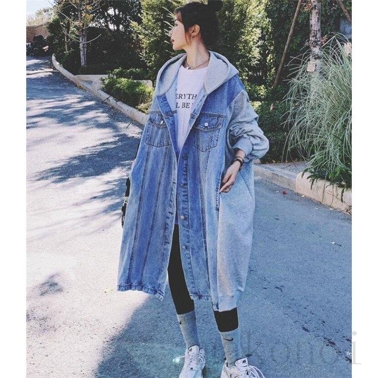 超安い デニム レディース トレンチコート ロング丈 21 アウター 秋 春 カジュアル 切替 トレンチコート Foundationswellness Net