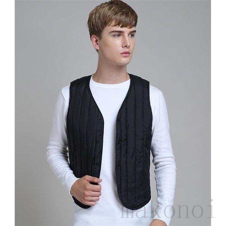 中綿ベスト メンズ ベスト ダウンベスト アウター 秋 冬 防寒服 カジュアル 大きいサイズ Tr Sys