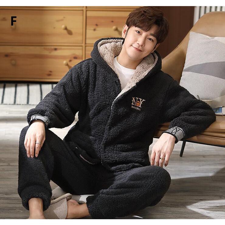 パジャマ メンズ 上下セット 暖かい ふわもこ モコモコ 厚手 フード付き ナイトウェア ルームウェア 2点セット 冬用 紳士用 厚手 防寒 もこもこ 部屋着 寝間着 Makonoi Y まのこい商店 通販 Yahoo ショッピング